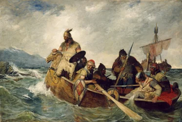 Norrmännen landar på Island, år 872